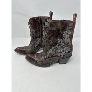 Old Gringo NEW Women’s Sundance Shadow Dance Brown Blue OG Lace Up Boots size 7